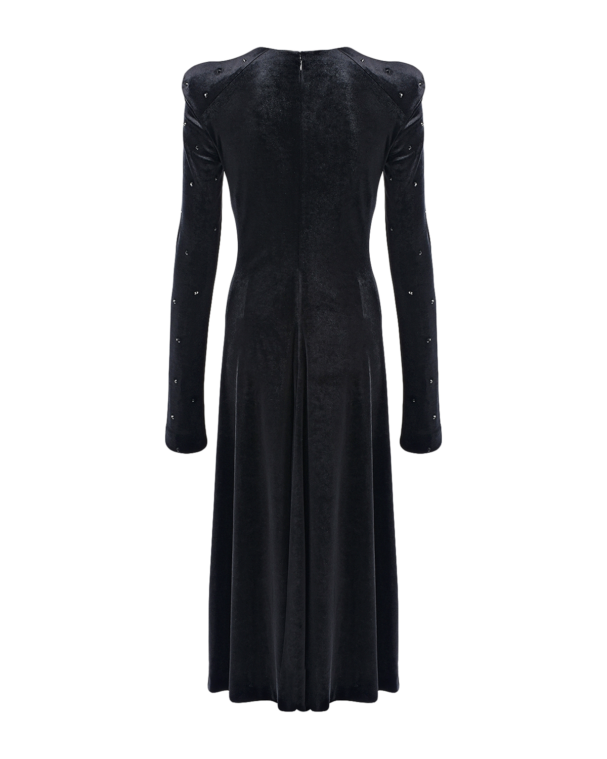 Бархатное платье с пайетками Philosophy Di Lorenzo Serafini, размер 42, цвет черный - фото 2