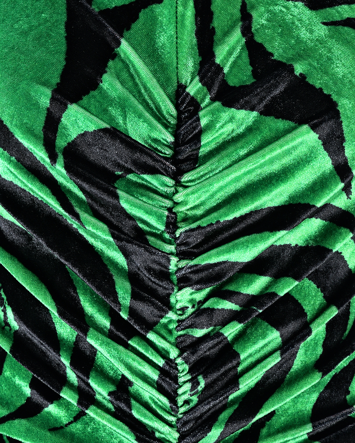 Бархатное платье со сборкой Philosophy Di Lorenzo Serafini, размер 42, цвет зеленый - фото 3
