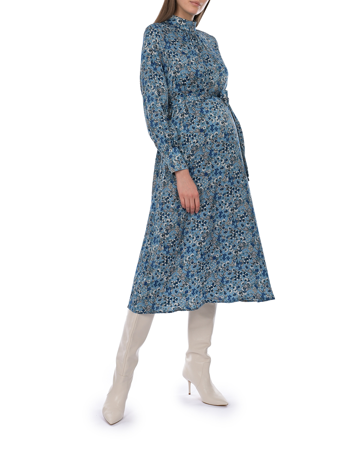 Голубое платье STELLA Pietro Brunelli, размер 40, цвет голубой - фото 3