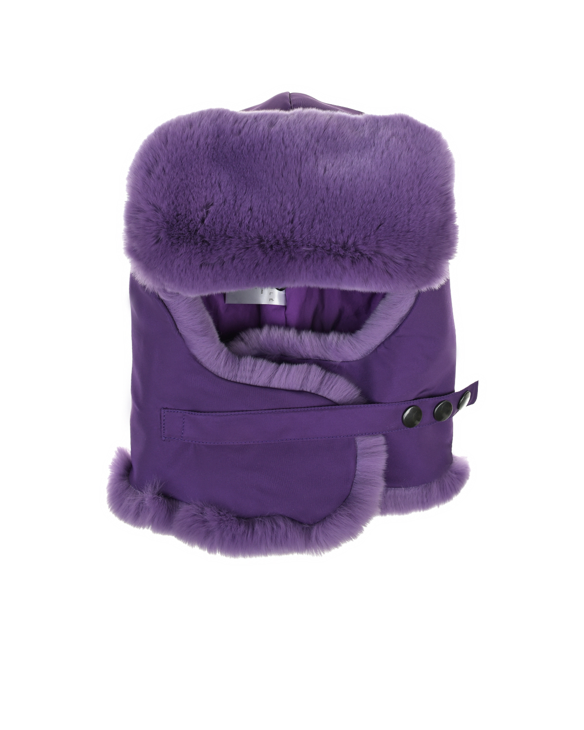 Фиолетовая шапка-ушанка Ploomlé детская