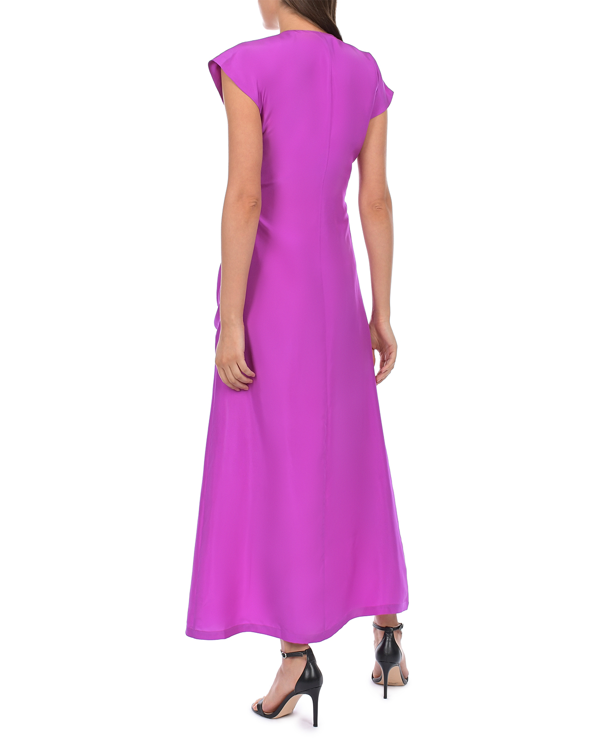 Шелковое платье цвета фуксии ROHE, размер 42 - фото 4