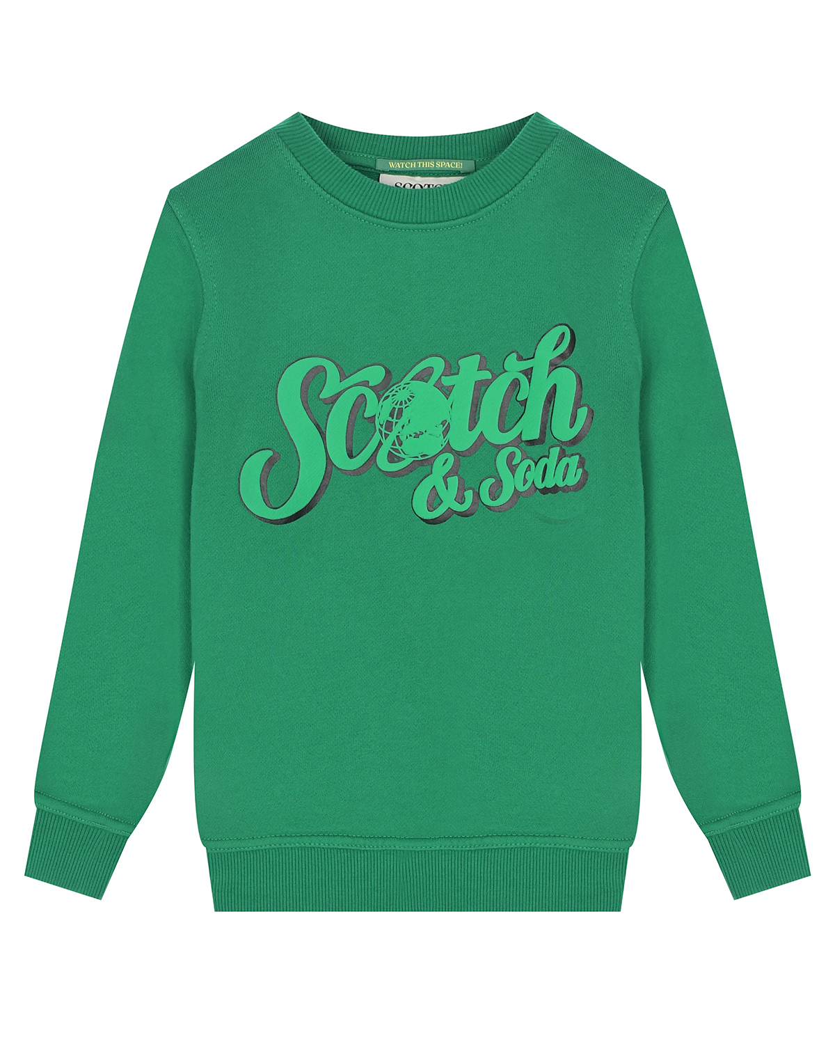Зеленый свитшот с лого Scotch&Soda детский