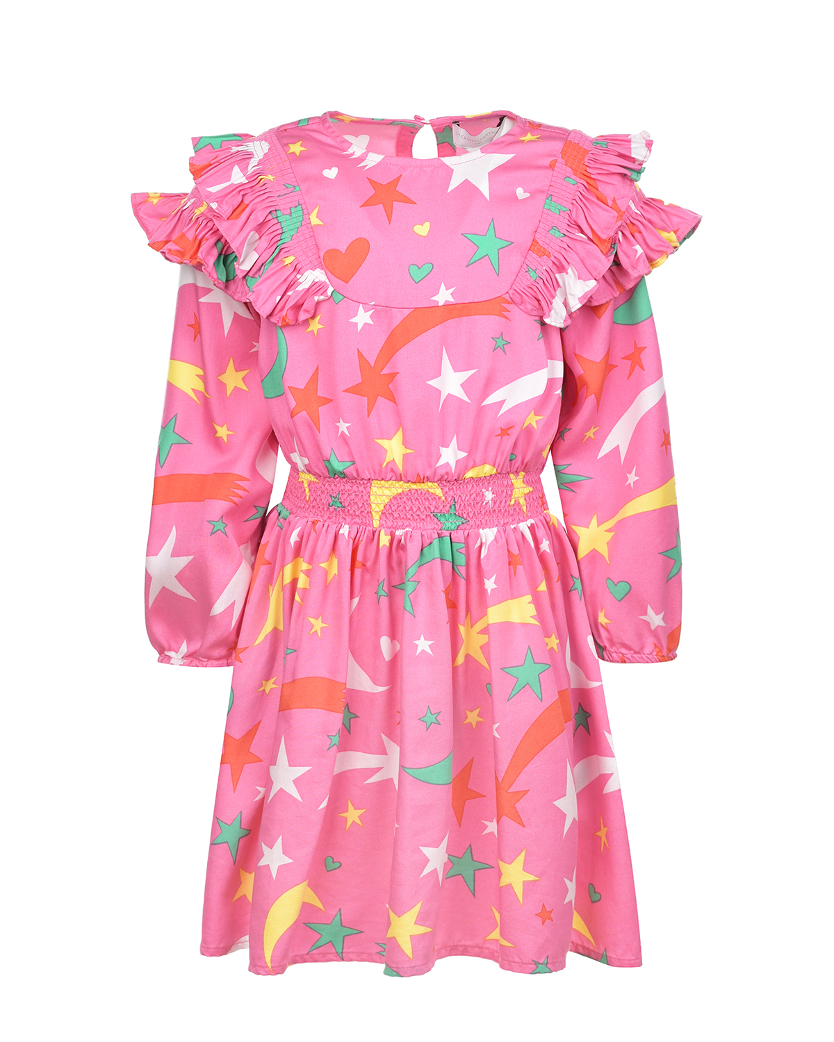 Платье с принтом "падающие звезды" Stella McCartney детское