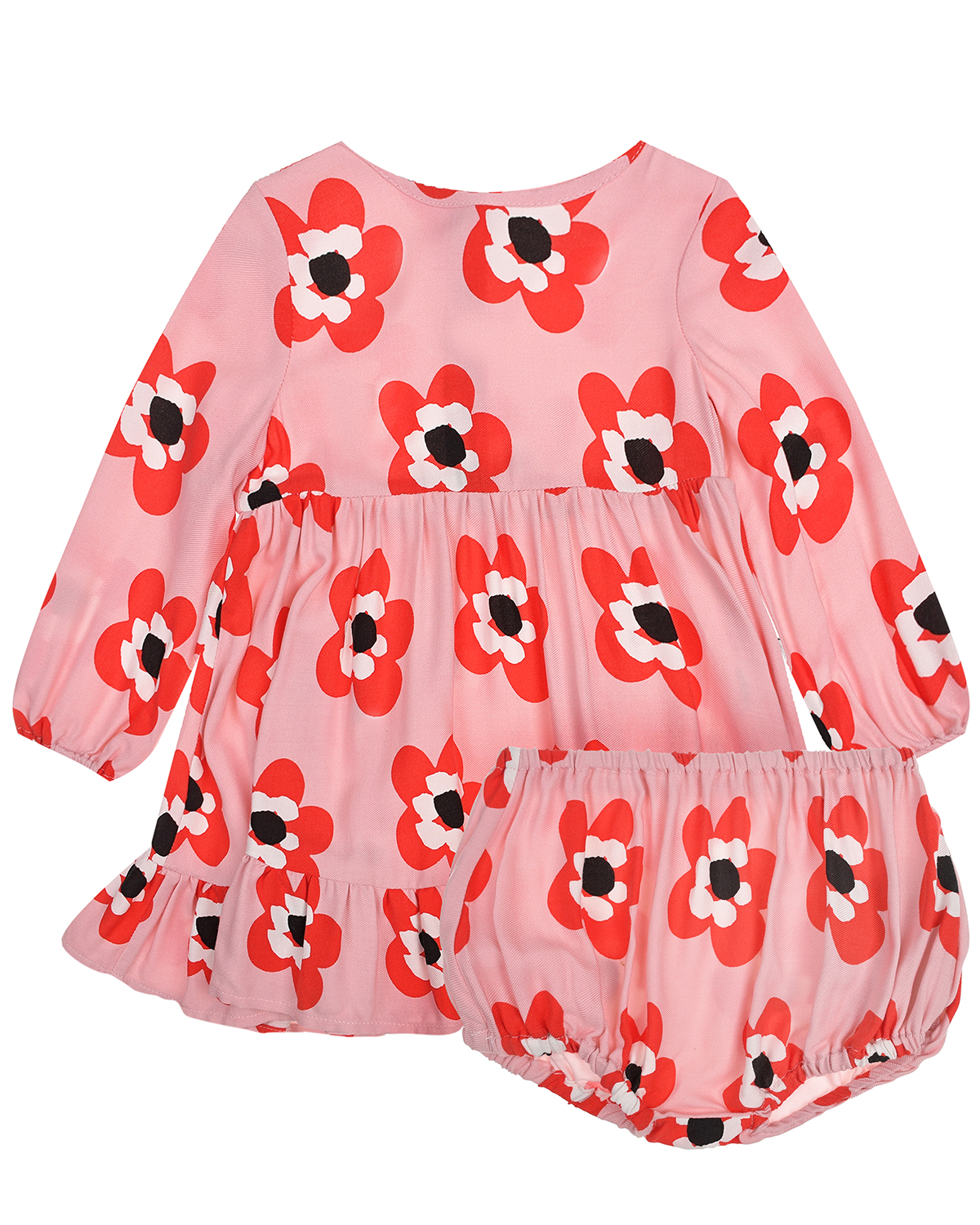 Платье с принтом "красные цветы" Stella McCartney детское, размер 92 - фото 1