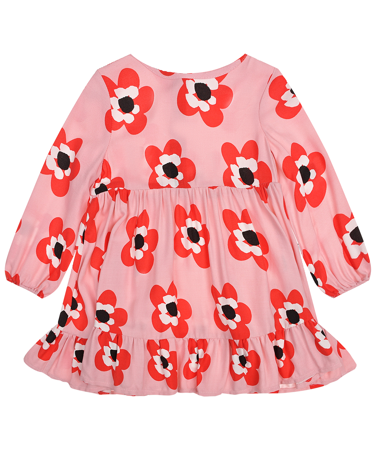 Платье с принтом "красные цветы" Stella McCartney детское, размер 92 - фото 2