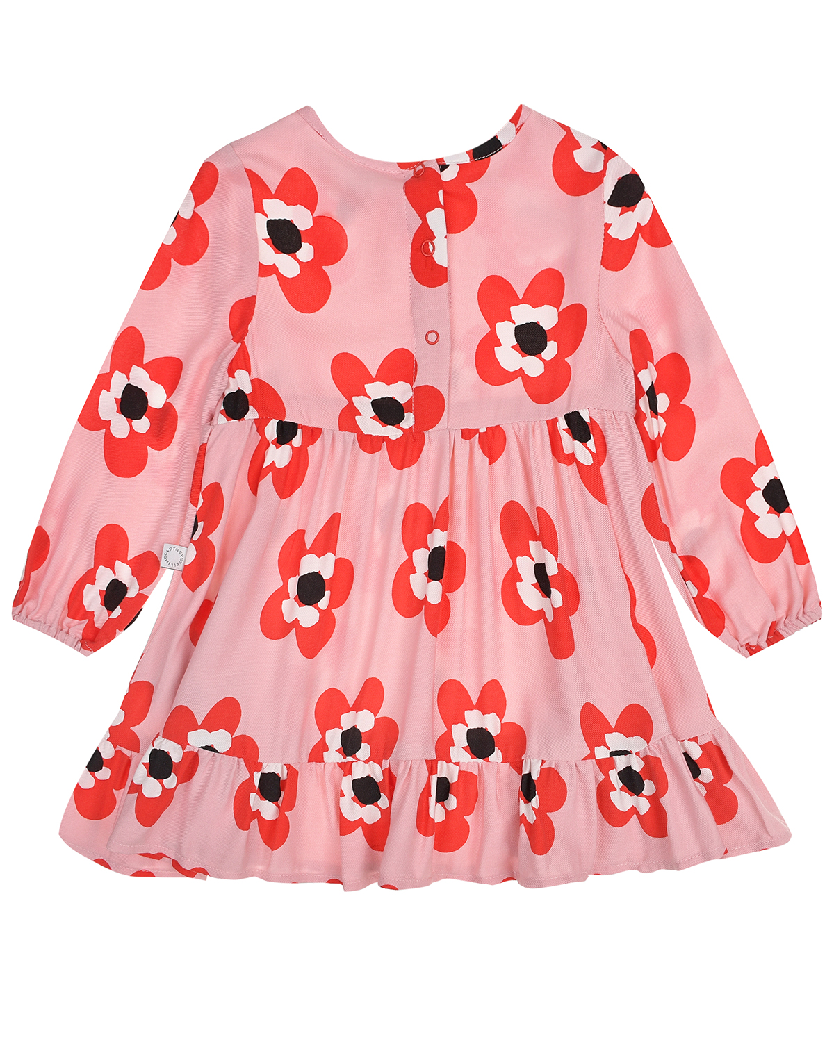 Платье с принтом "красные цветы" Stella McCartney детское, размер 92 - фото 3