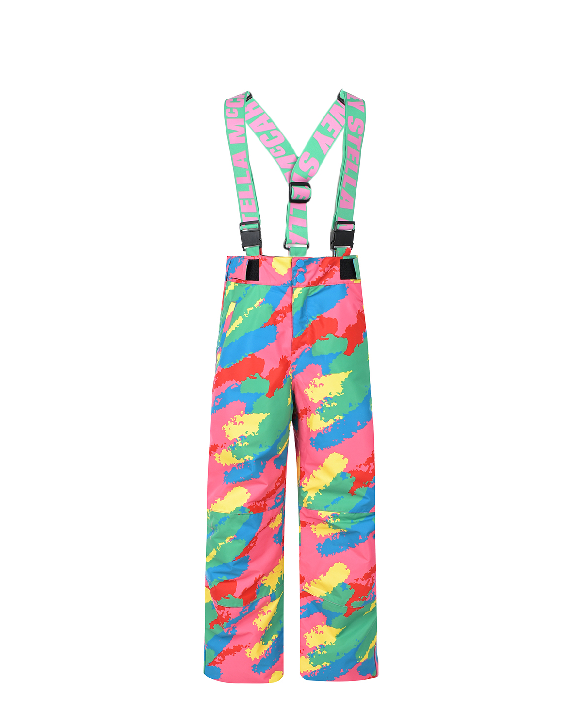 Мембранные брюки Stella McCartney детские, размер 128, цвет мультиколор - фото 1