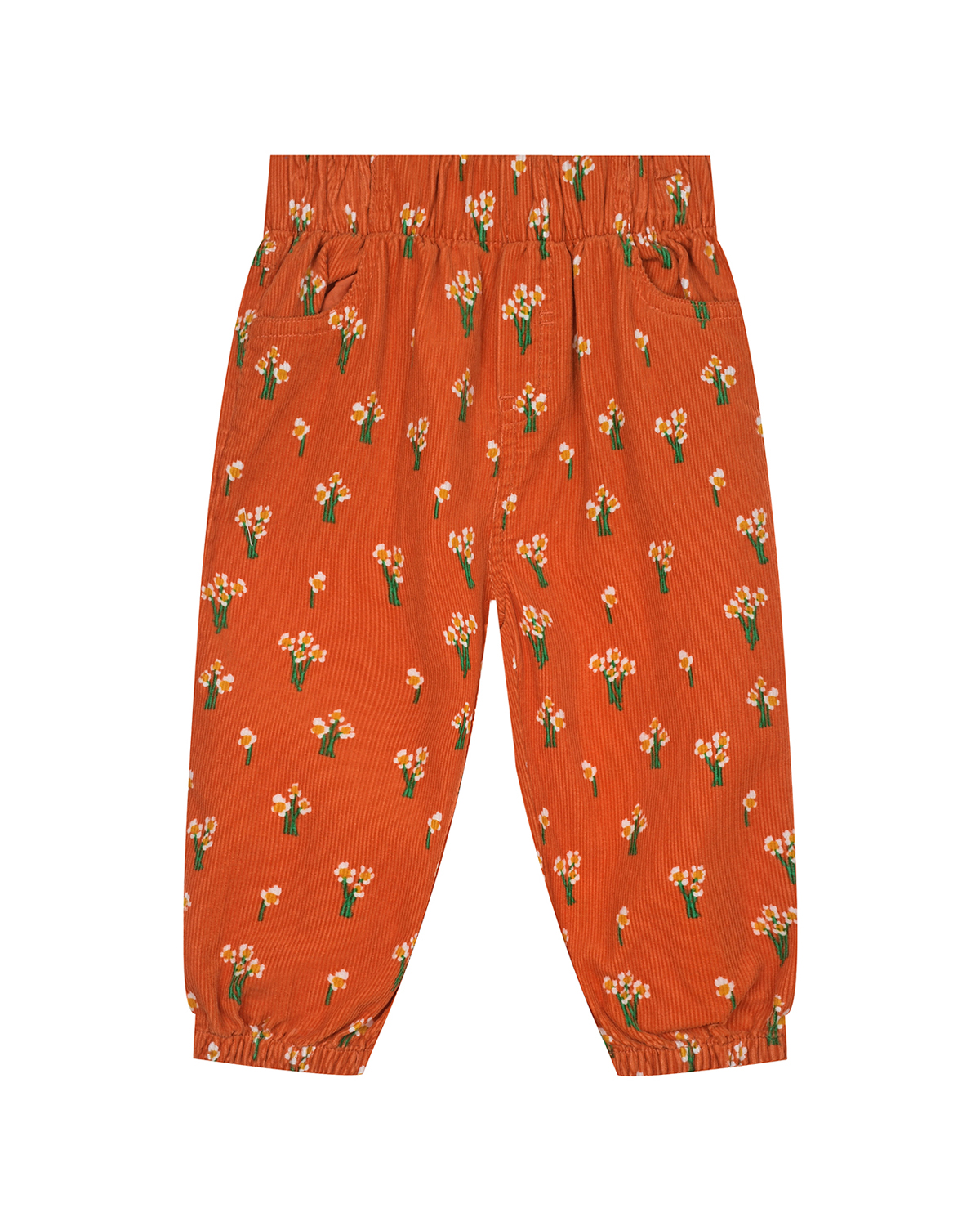 Вельветовые брюки с принтом "ромашки" Stella McCartney детские