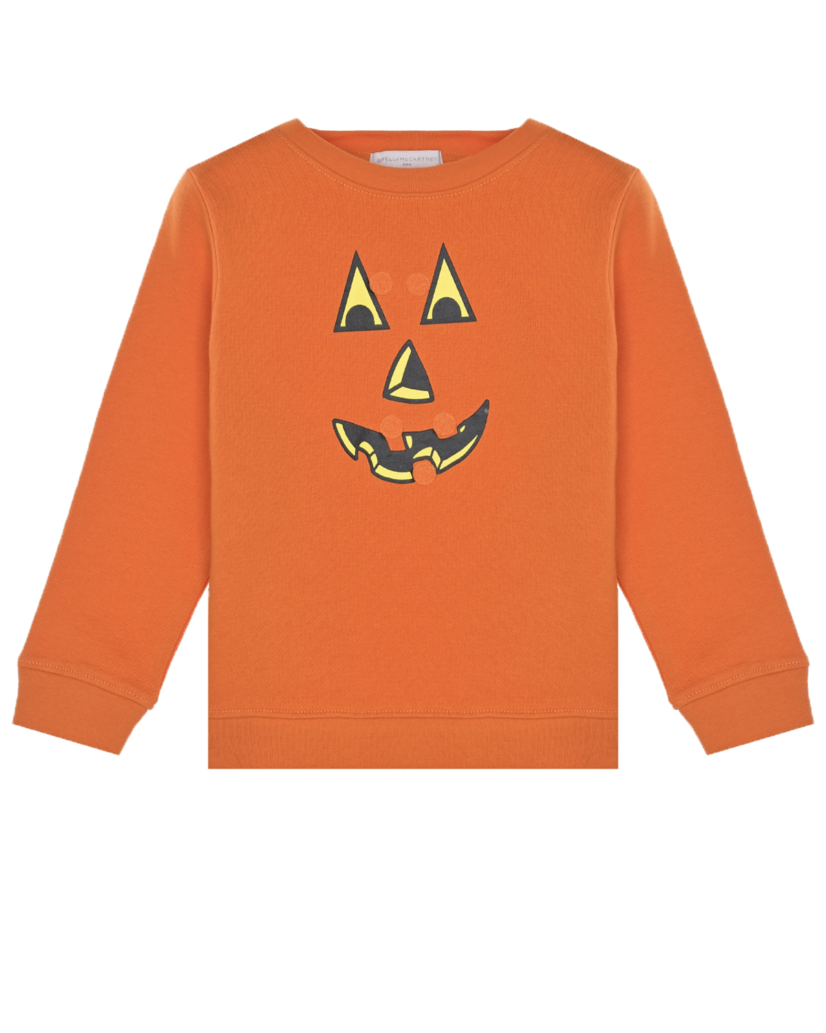 Оранжевый свитшот с принтом "Halloween" Stella McCartney детский