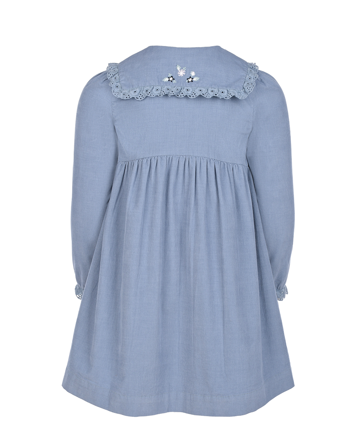 Голубое платье с цветочной вышивкой Tartine et Chocolat детское, размер 110 - фото 2