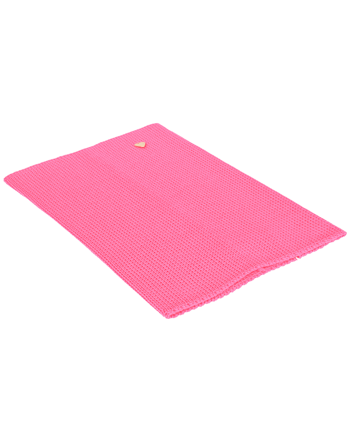 Розовый шарф-ворот из шерсти, 23х33 см Il Trenino детский, размер unica