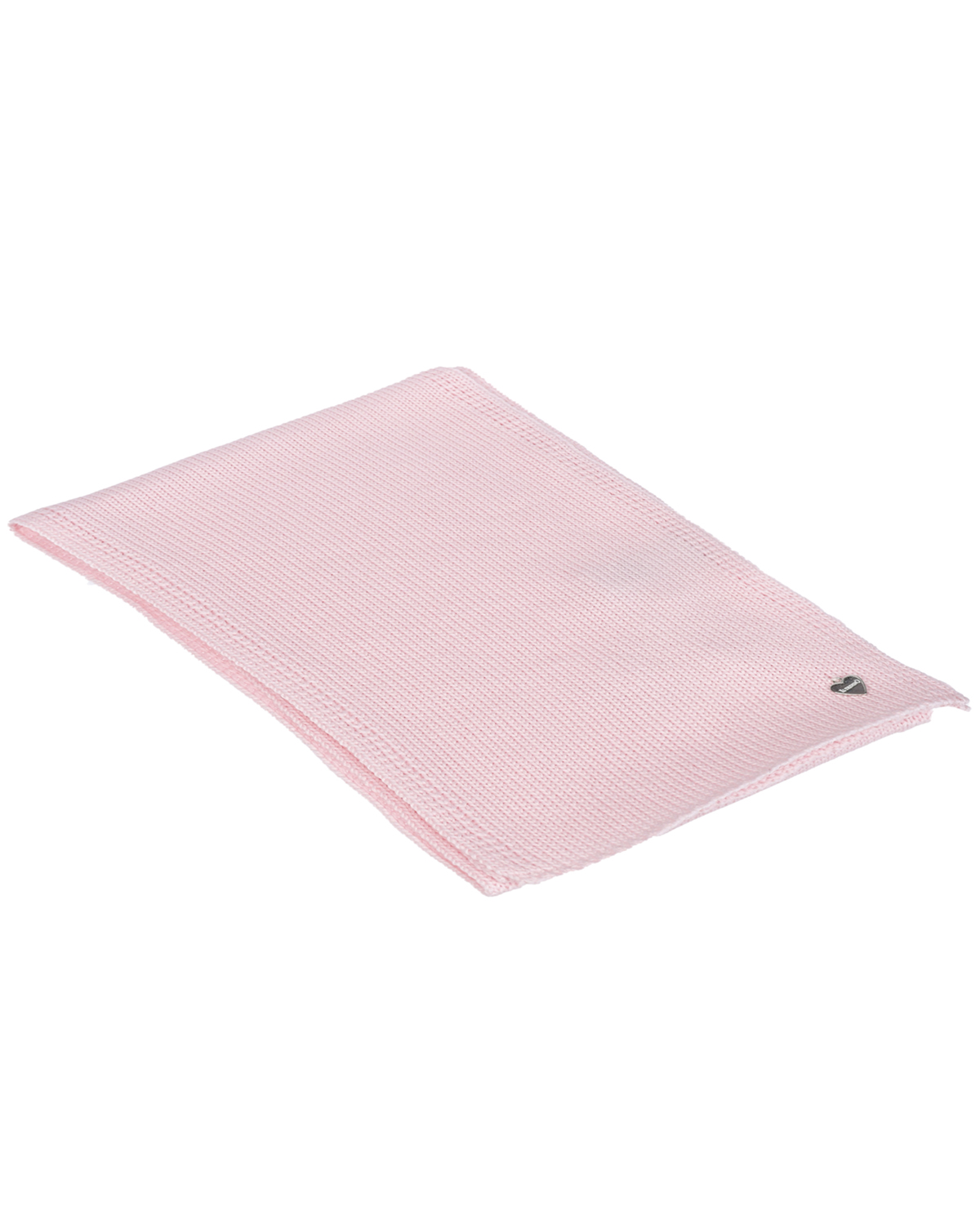 Нежно-розовый шарф из шерсти, 20х140 см Il Trenino детское, размер unica