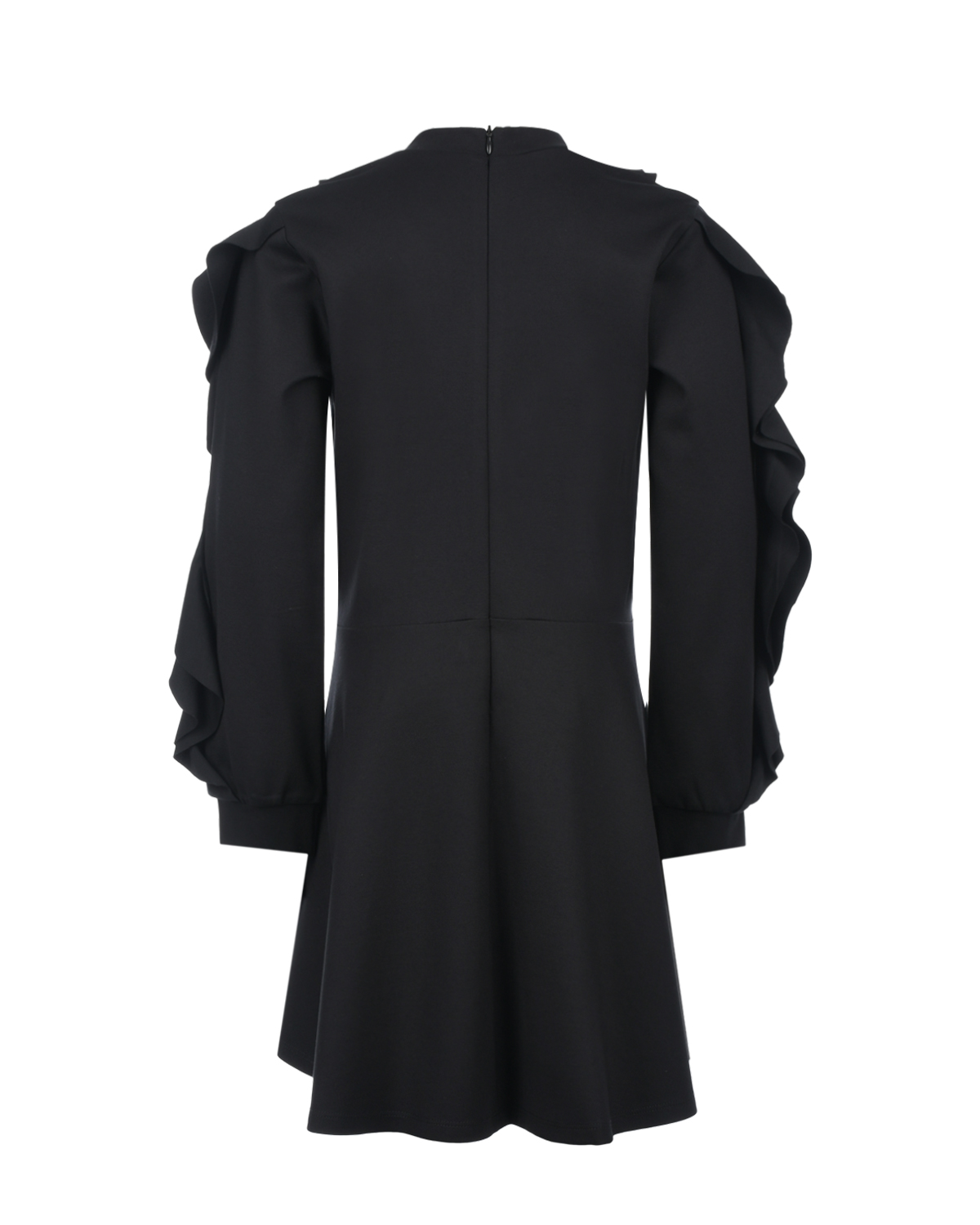 Черное платье с рюшами TWINSET детское, размер 128, цвет черный - фото 2