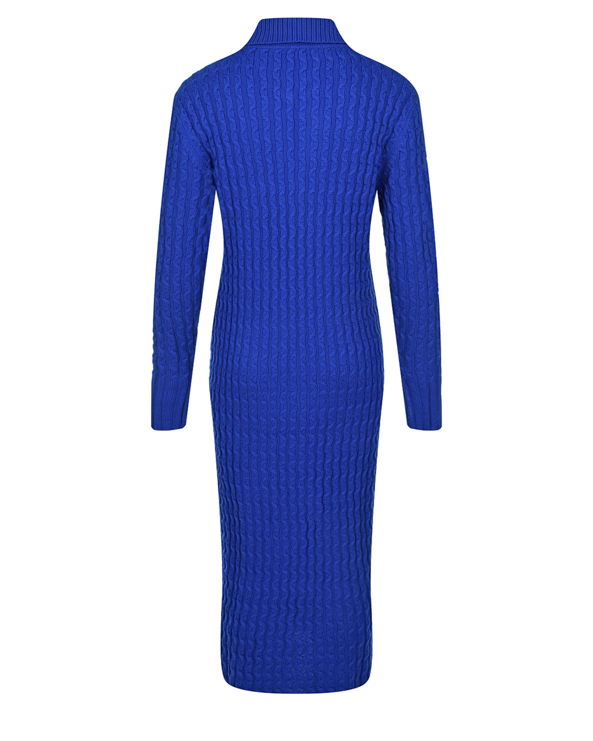 Ярко-синее платье из трикотажа Vivetta, размер 42, цвет нет цвета - фото 6