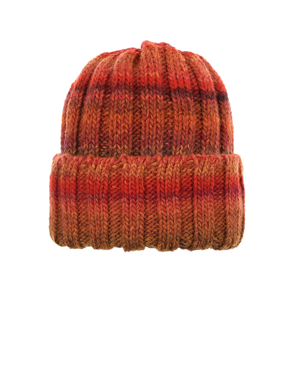 Красно-оранжевая шапка в разноцветную полоску Catya детское