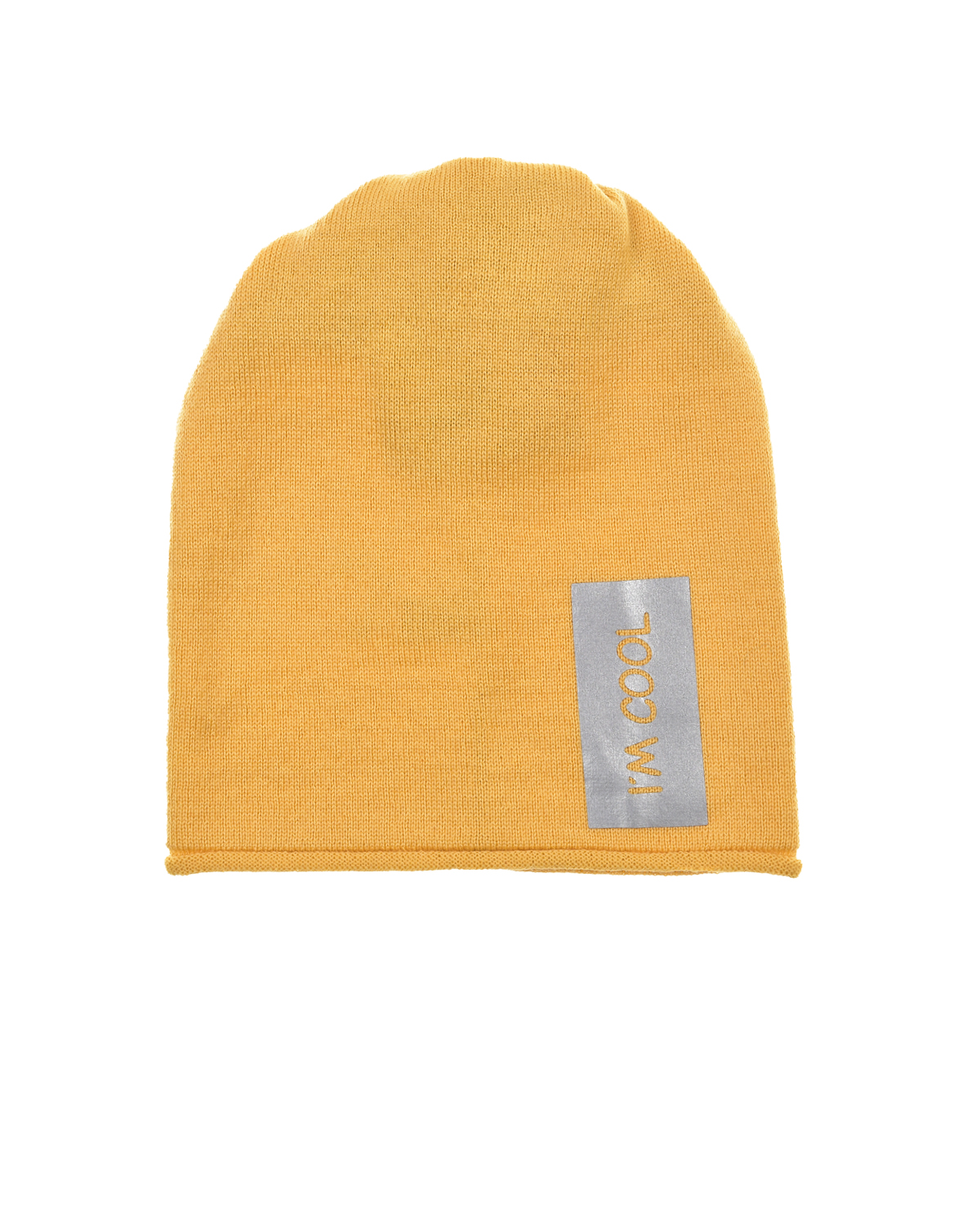 Желтая шапка с нашивкой "Im Cool" Catya детская, размер 53, цвет желтый - фото 1
