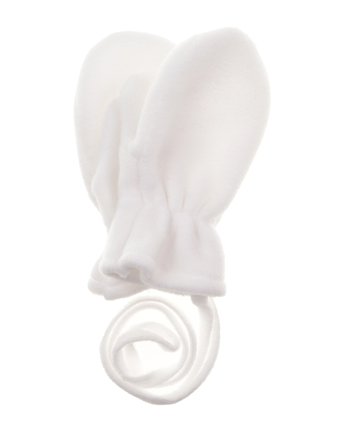 Белые варежки из флиса Catya детские, размер 4, цвет кремовый - фото 1