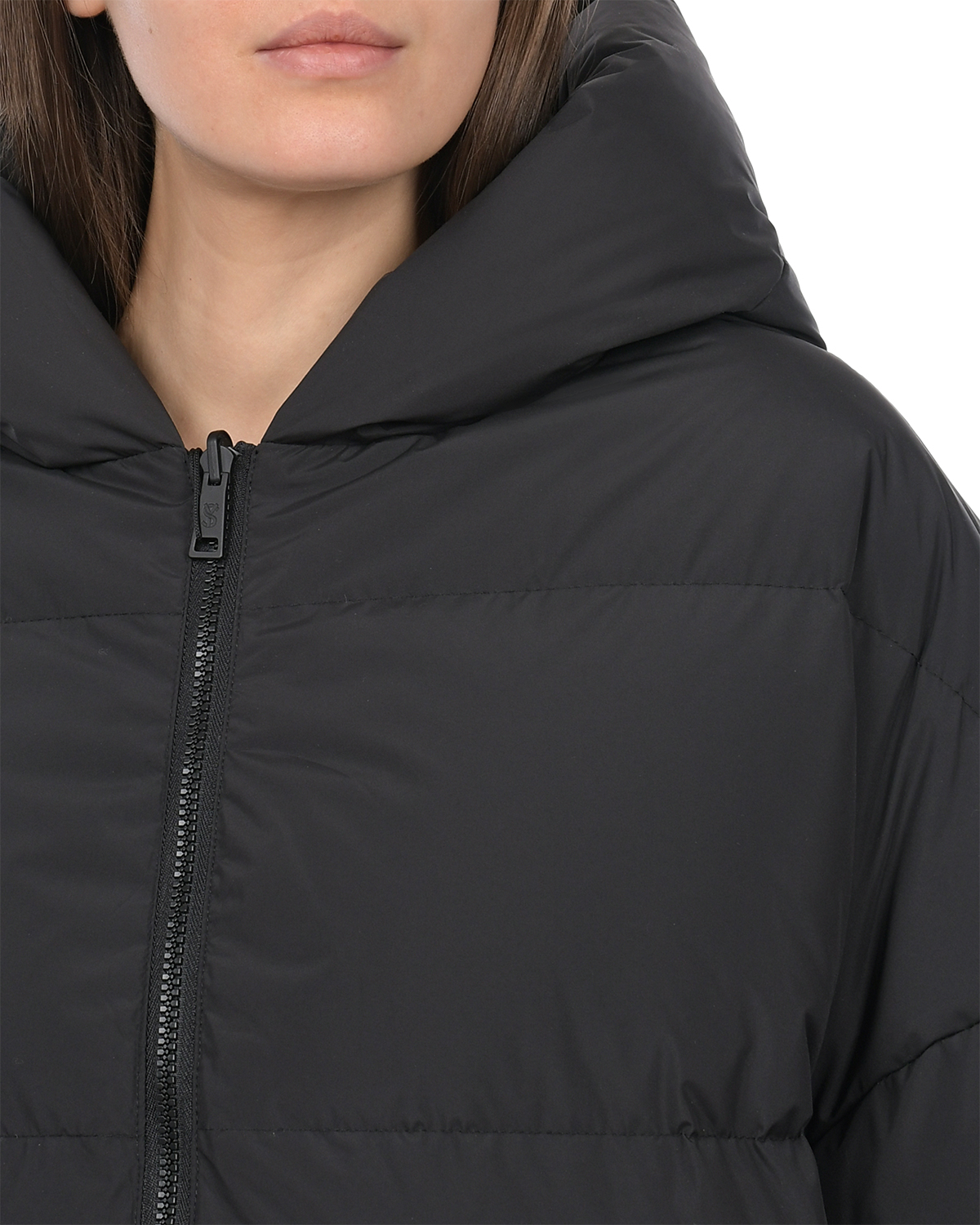 Черное двуxстороннее пальто Yves Salomon, размер 36, цвет черный - фото 10
