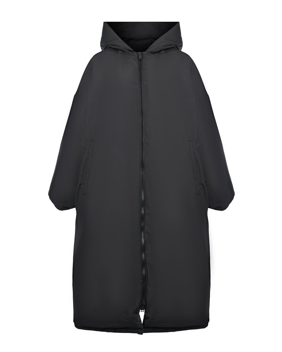Черное двуxстороннее пальто Yves Salomon, размер 36, цвет черный - фото 5