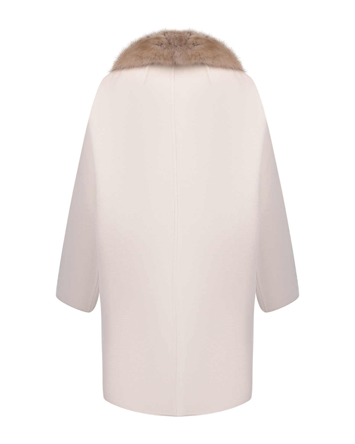 Кашемировое пальто с воротом из меха соболя Yves Salomon, размер 38, цвет нет цвета - фото 5