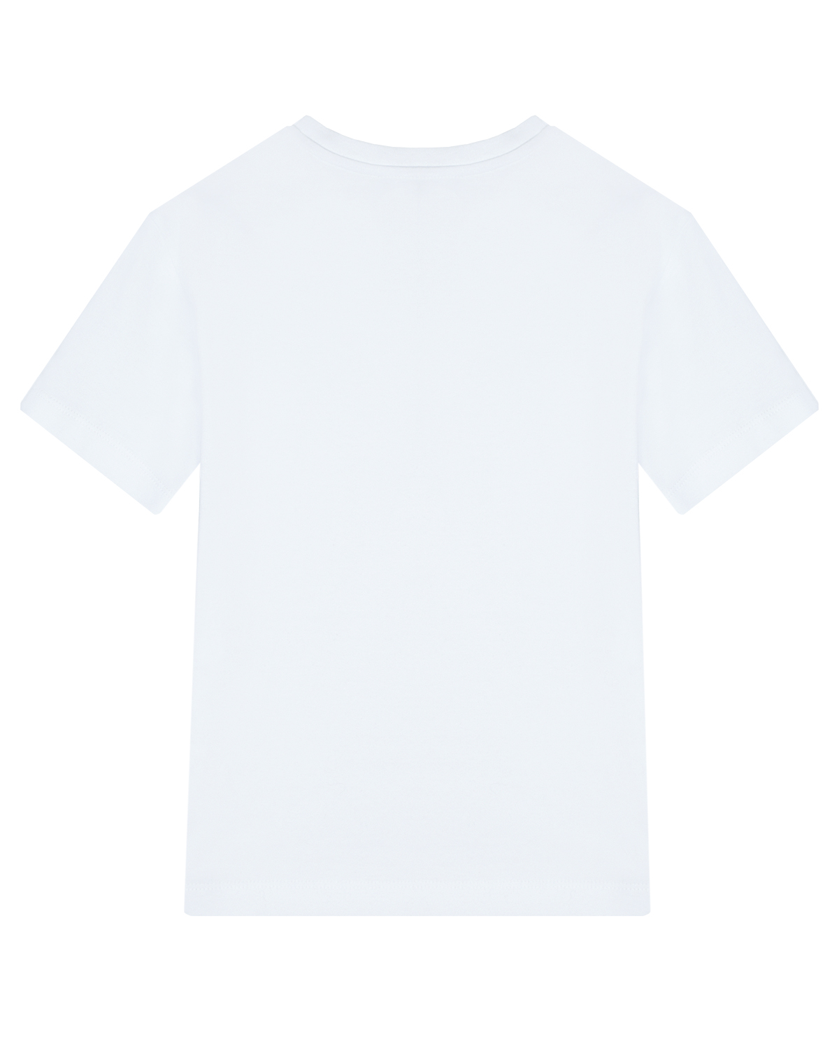 Белая хлопковая футболка Dan Maralex детская, размер 128, цвет белый - фото 2