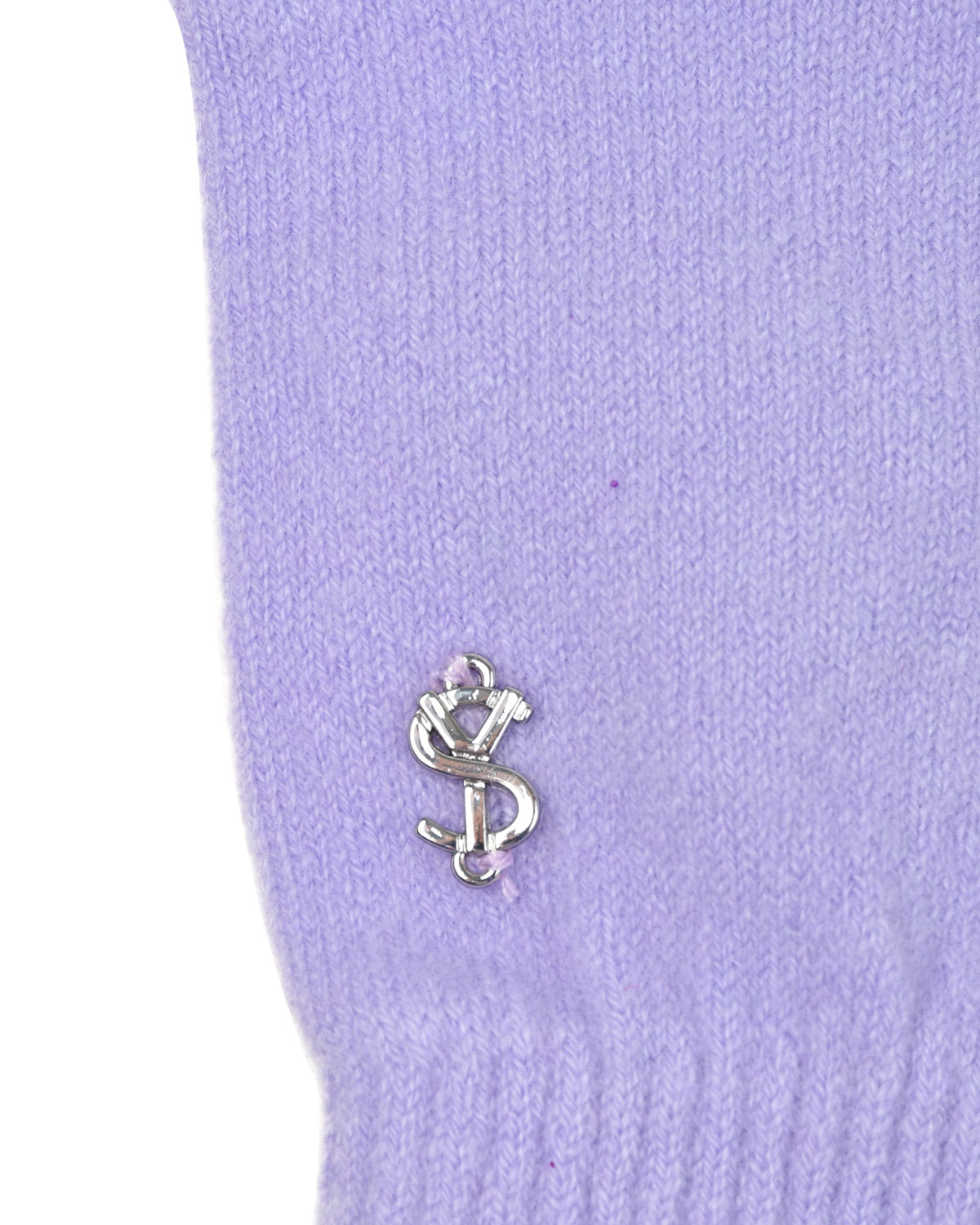 Сиреневые перчатки из шерсти и кашемира Yves Salomon, размер unica, цвет сиреневый - фото 2