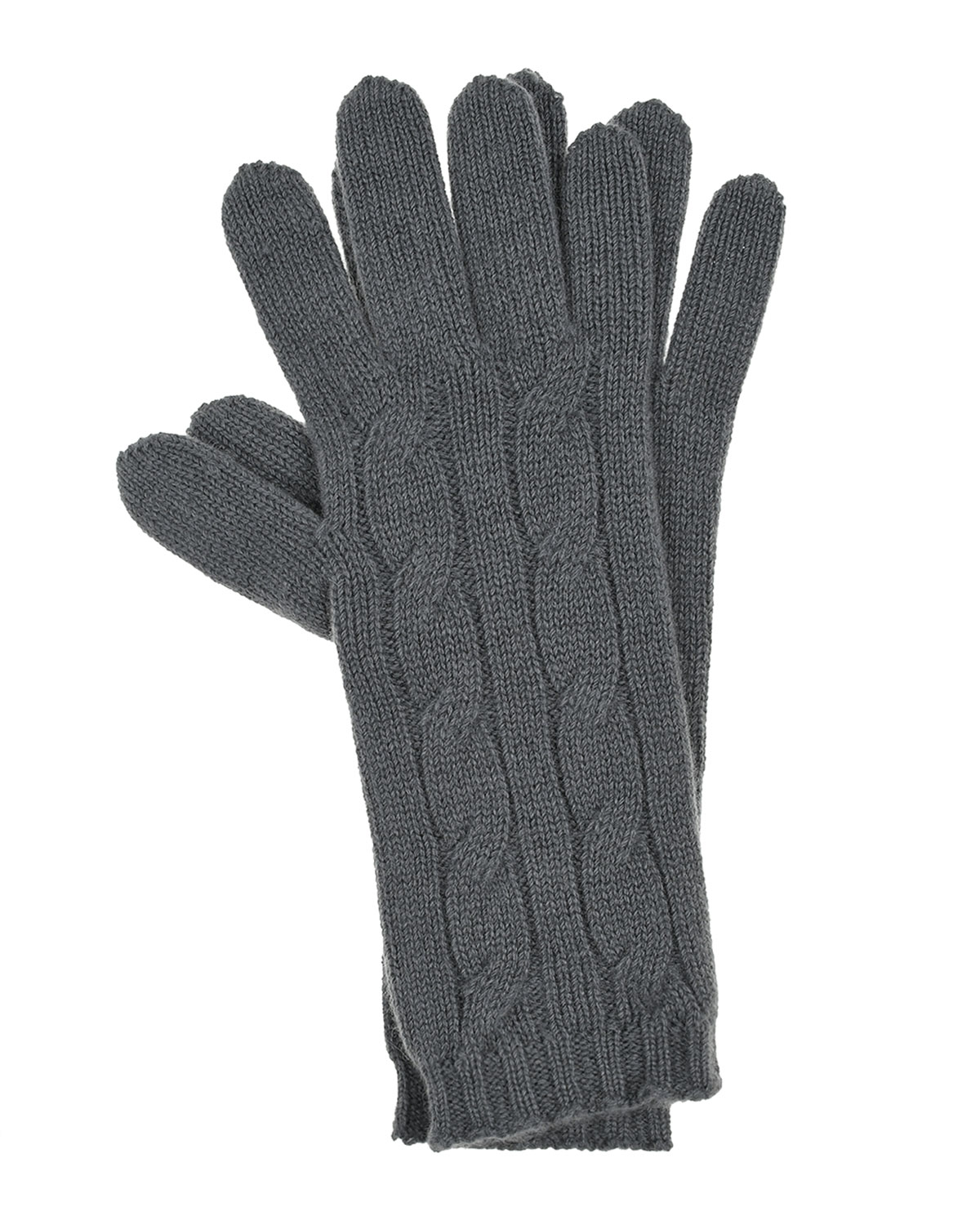 Темно-серые перчатки из кашемира Panicale, размер unica, цвет нет цвета