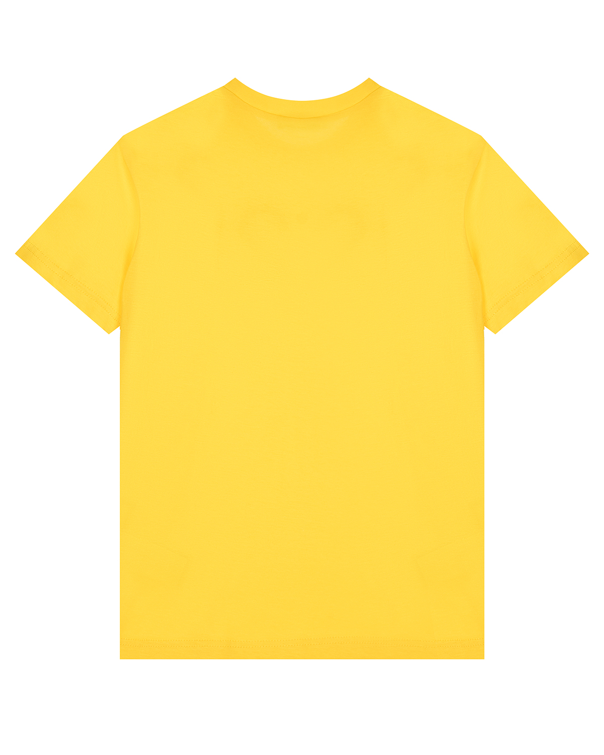 Желтая футболка с бордовым лого No. 21 детская, размер 104, цвет желтый - фото 2
