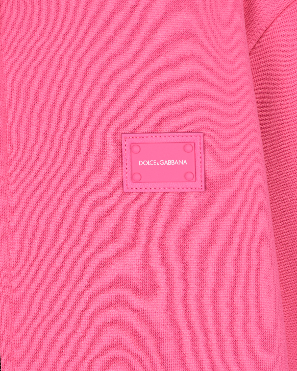 Розовая спортивная куртка с капюшоном Dolce&Gabbana детская, размер 98, цвет розовый - фото 3