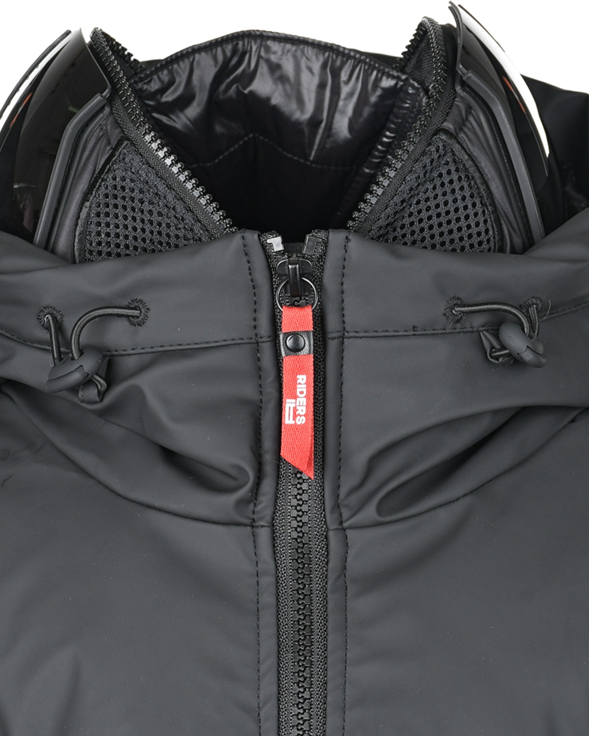 Черное стеганое пальто с двойным капюшоном AI RIDERS ON THE STORM детское, размер 128, цвет черный - фото 5