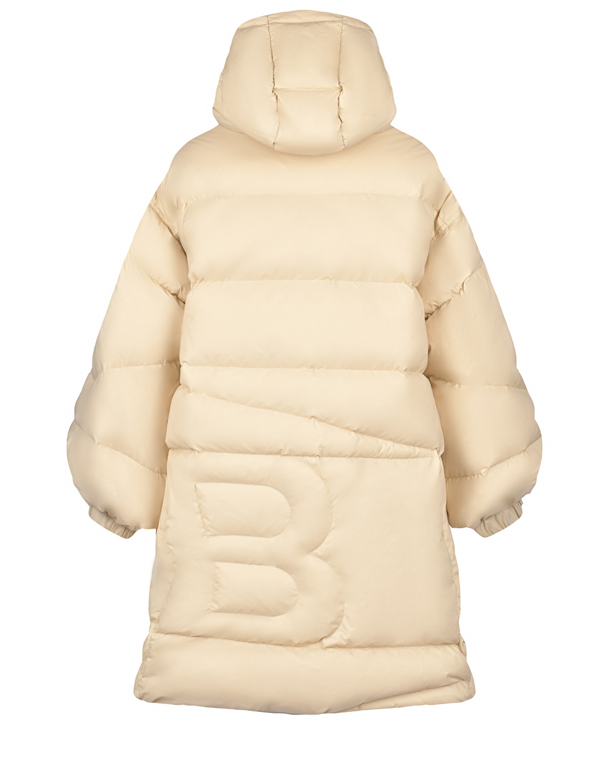 Бежевое пальто с капюшоном Bacon детское, размер 140, цвет бежевый - фото 2