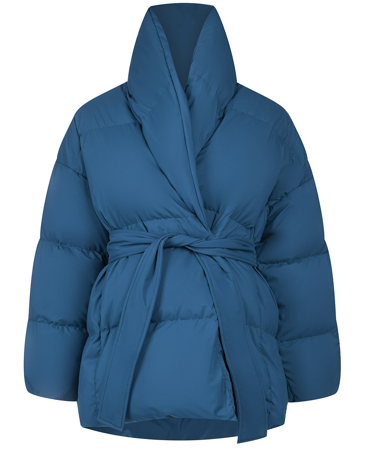 Бирюзовая куртка с поясом Bacon детская, размер 152, цвет нет цвета - фото 1