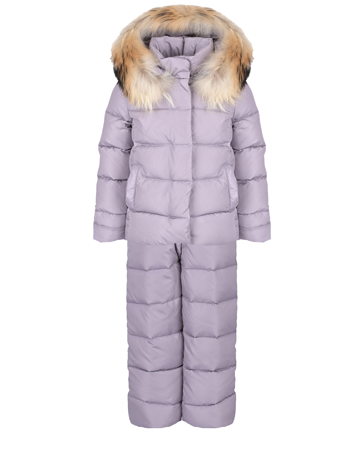Лиловый комплект с курткой и полукомбинезоном IL Gufo детский, размер 104 - фото 1