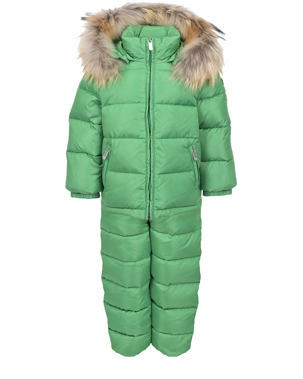 Комплект: куртка и полукомбинезон, зеленый IL Gufo детский, размер 116 - фото 1