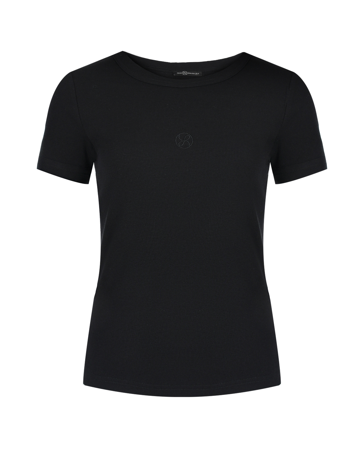 Базовая приталенная футболка, черная Dan Maralex, размер 48, цвет черный - фото 1