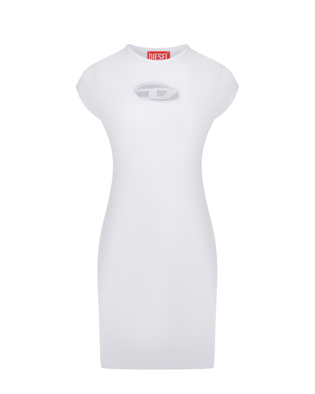 Платье-футболка с лого Diesel, размер 40, цвет белый - фото 1