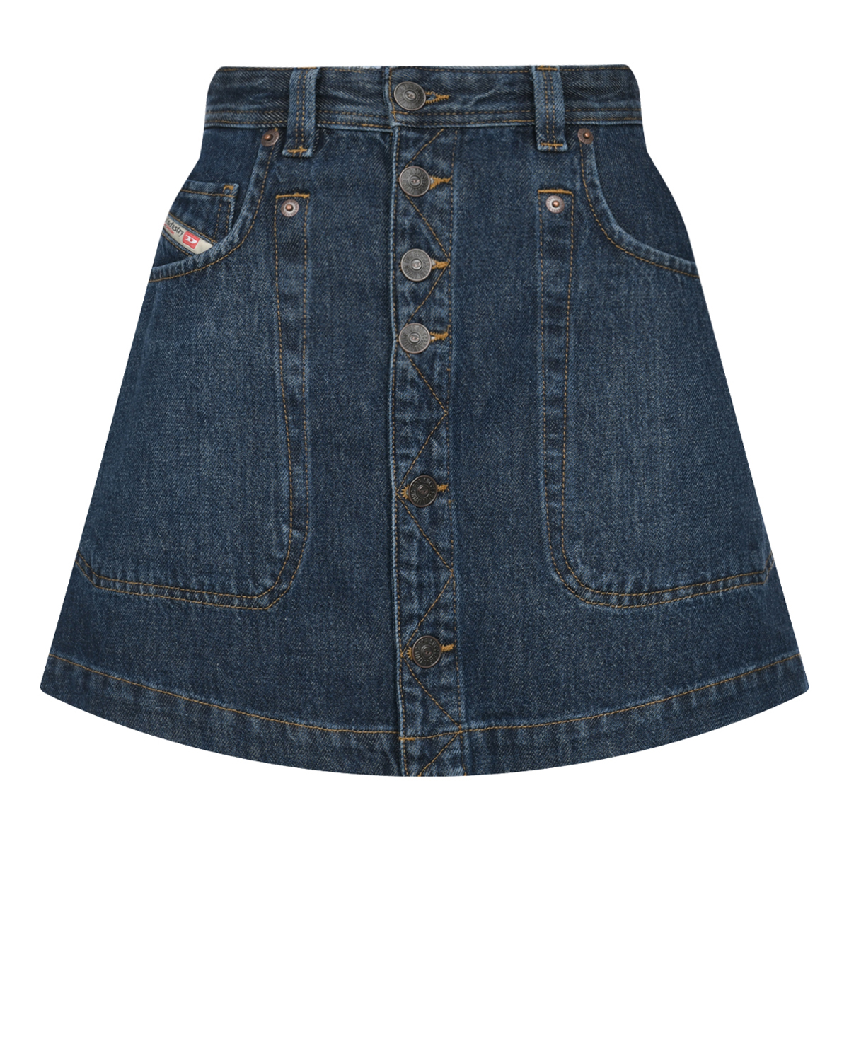 Синяя джинсовая юбка Diesel тёмно синяя юбка шорты для девочки 12 13л 158 40