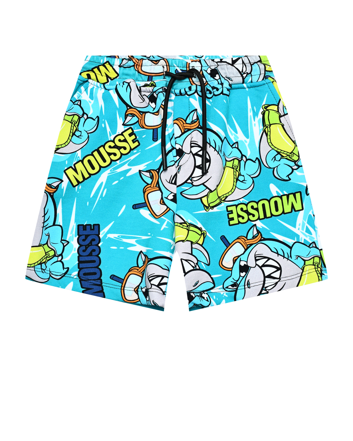 Бермуды с принтом "акулы" Mousse kids