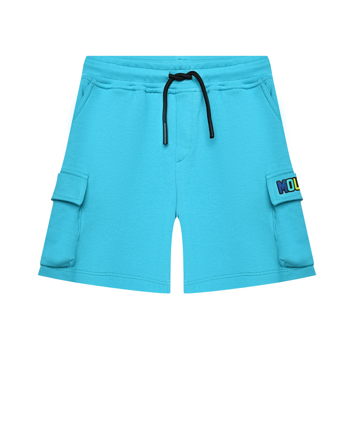 Бермуды с карманами-карго, голубые Mousse kids, размер 104, цвет нет цвета