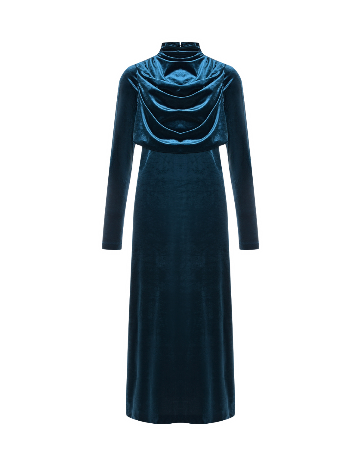 Платье SARA с воротником стойкой, синее Pietro Brunelli, размер 42, цвет синий - фото 1