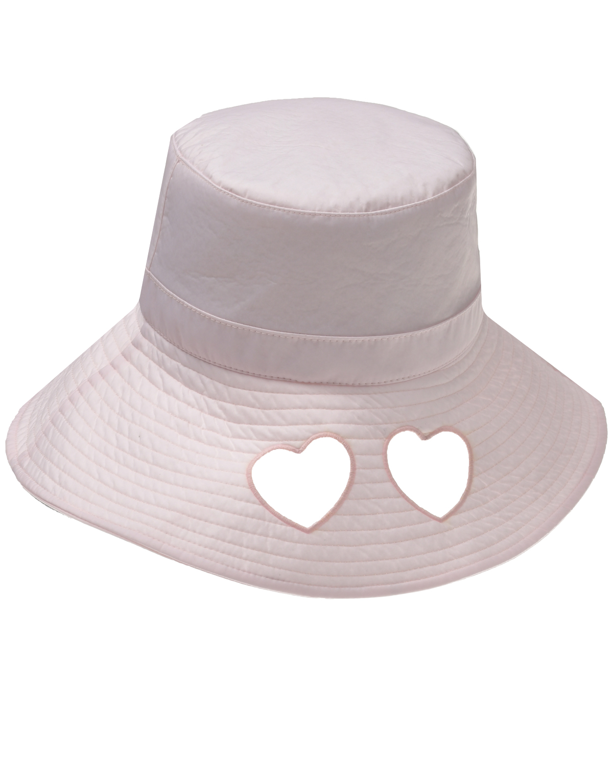Светло-розовая шляпа с фигурными вырезами Vivetta, размер unica, цвет нет цвета