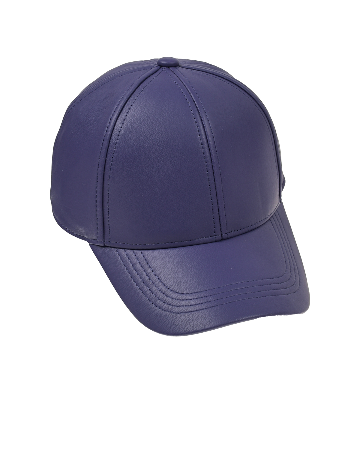 Фиолетовая кепка из натуральной кожи Yves Salomon пальто меховое шуба yves salomon