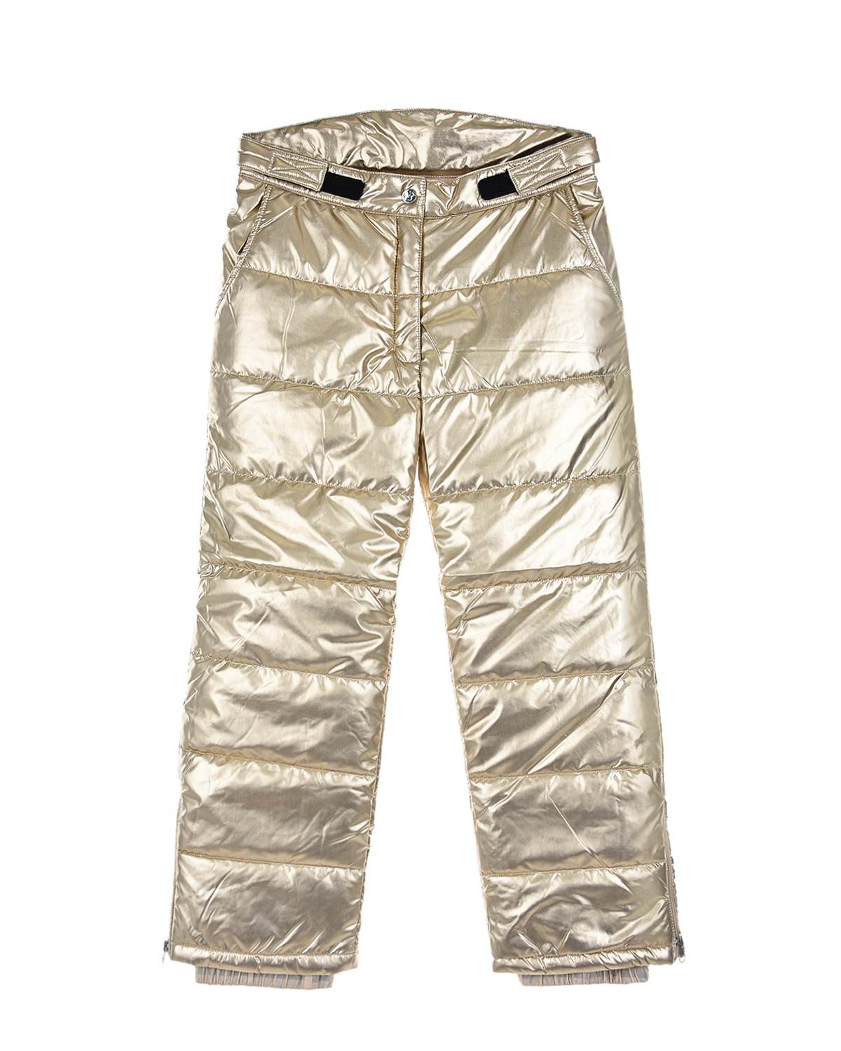 Золотистые стеганые брюки Junior Republic детские, размер 122/128, цвет нет цвета