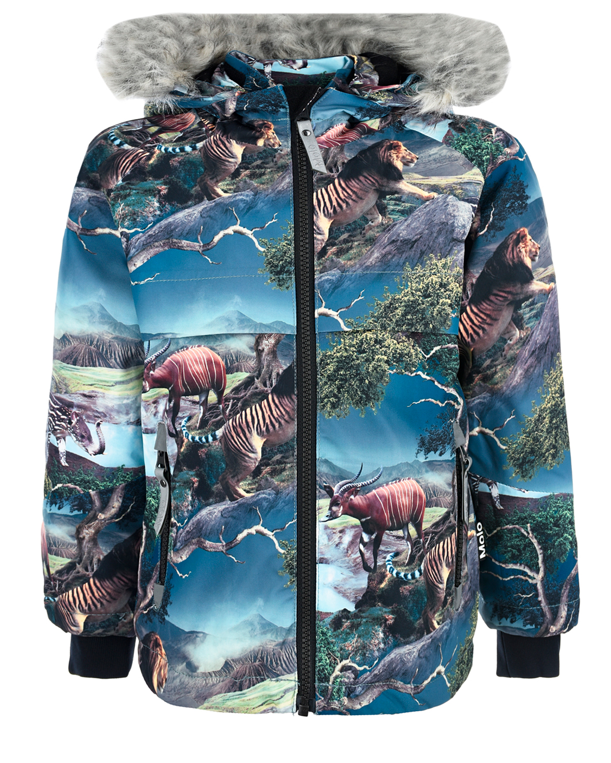 

Куртка с принтом "сафари" Molo детская, Нет цвета, Куртка с принтом "сафари" Molo детская