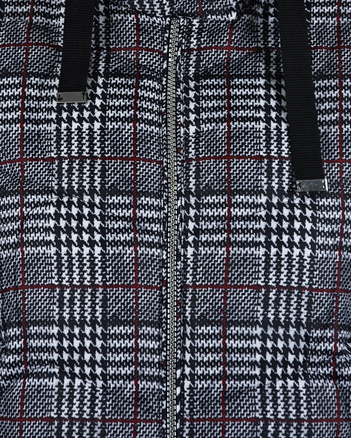 Куртка в клетку прямого кроя Junior Republic детская, размер 146/152, цвет серый - фото 4