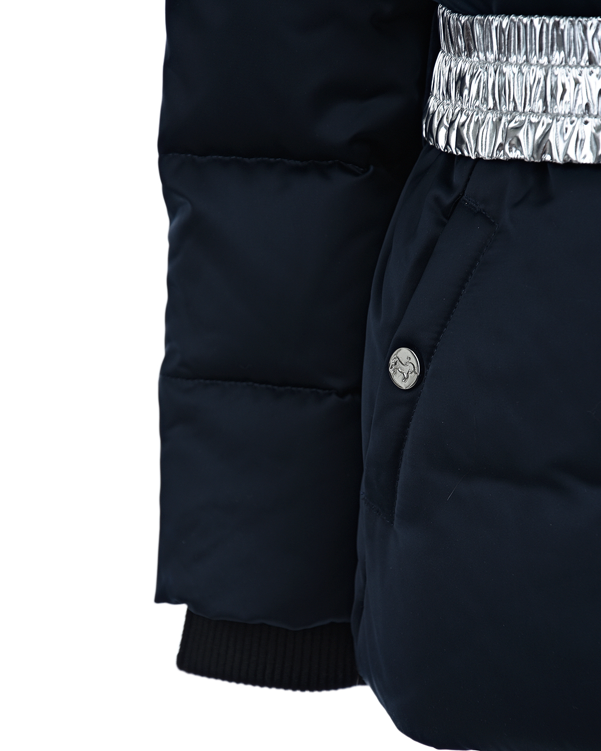 Синяя куртка с серебристой отделкой Junior Republic детская, размер 104, цвет нет цвета - фото 3