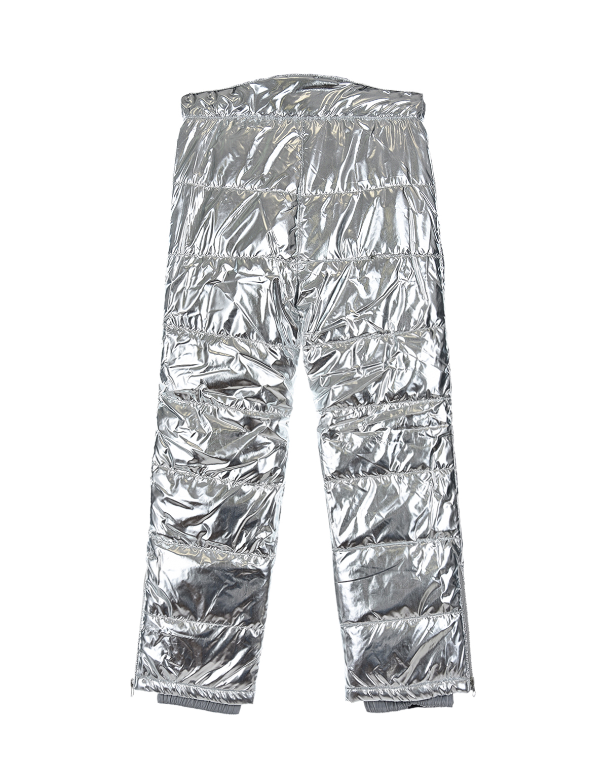 Серебристые стеганые брюки Junior Republic детские, размер 122/128, цвет серебряный - фото 2