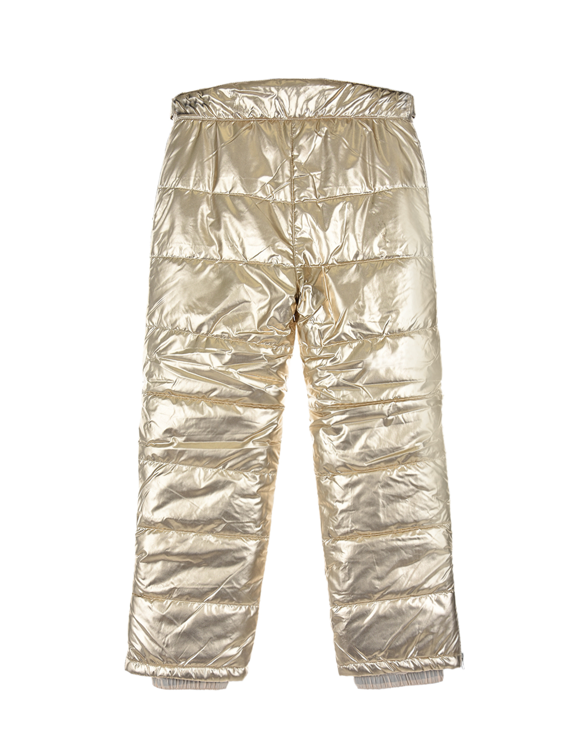 Золотистые стеганые брюки Junior Republic детские, размер 122/128, цвет нет цвета - фото 2