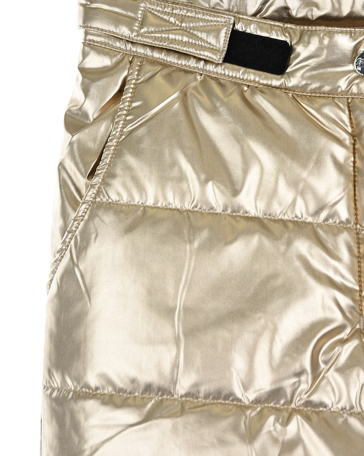 Золотистые стеганые брюки Junior Republic детские, размер 122/128, цвет нет цвета - фото 4