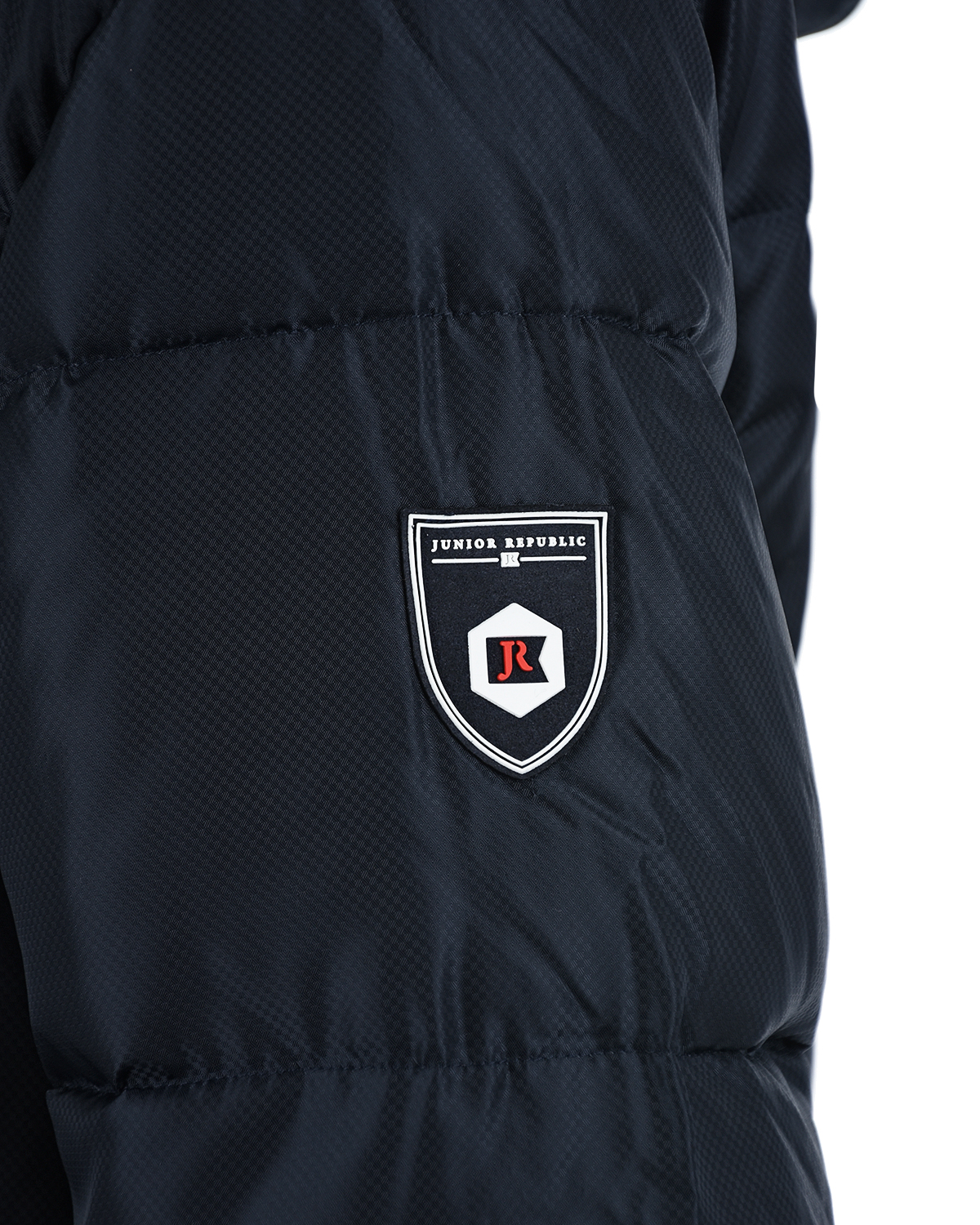 Темно-синяя куртка прямого кроя Junior Republic детское, размер 134/140, цвет нет цвета - фото 5